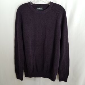 Kenneth Cole Sweater Men's Blue Awearness Pullover Sweater Slim Fit Size Small